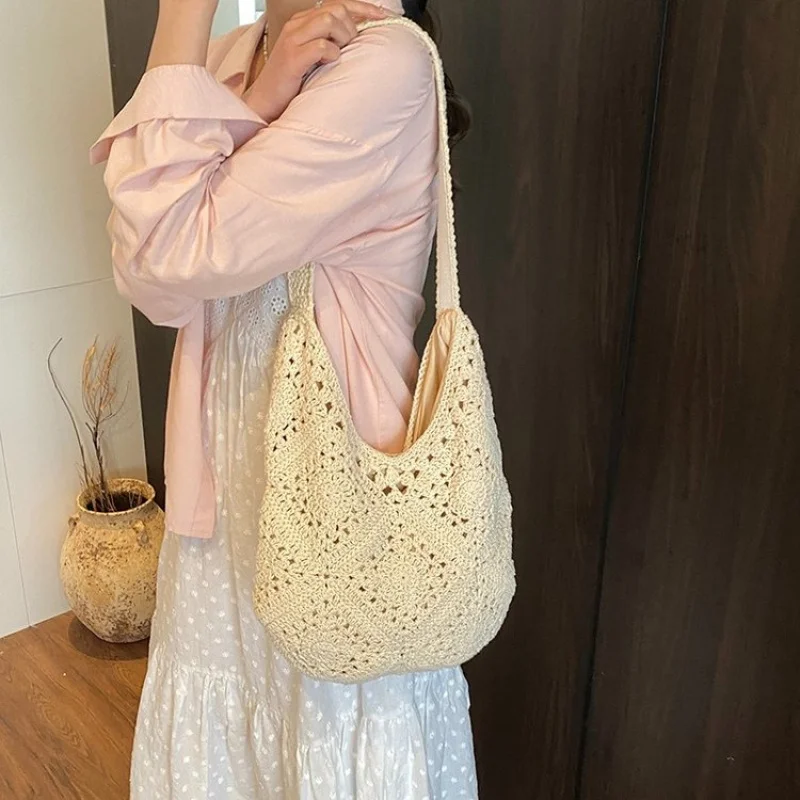 

Минималистичная уникальная простая женская сумка большой вместимости, модный дизайн и однотонный цвет для отдыха