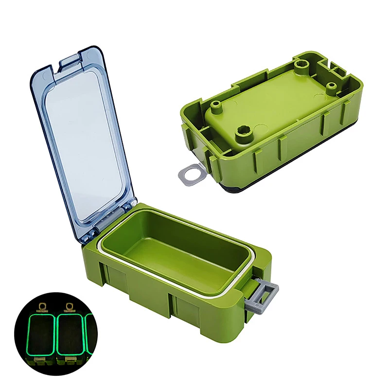 

New 3Pcs Luminous Fishing Boxes Mini Plastic Storage Box Fishing Hook Organizer Box Bait Container Carp Tool Case