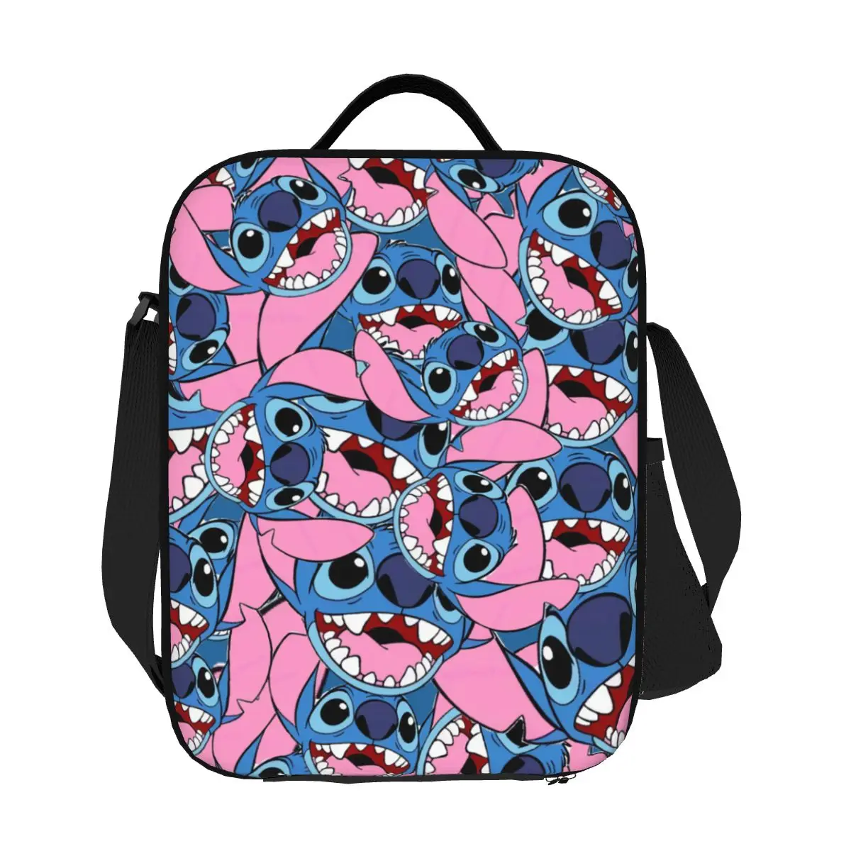 

Custom Animaed Lilo Stitch Collage Insulated Lunch Bags for Work School Anime Waterproof Thermal Cooler Bento Box Women Kids