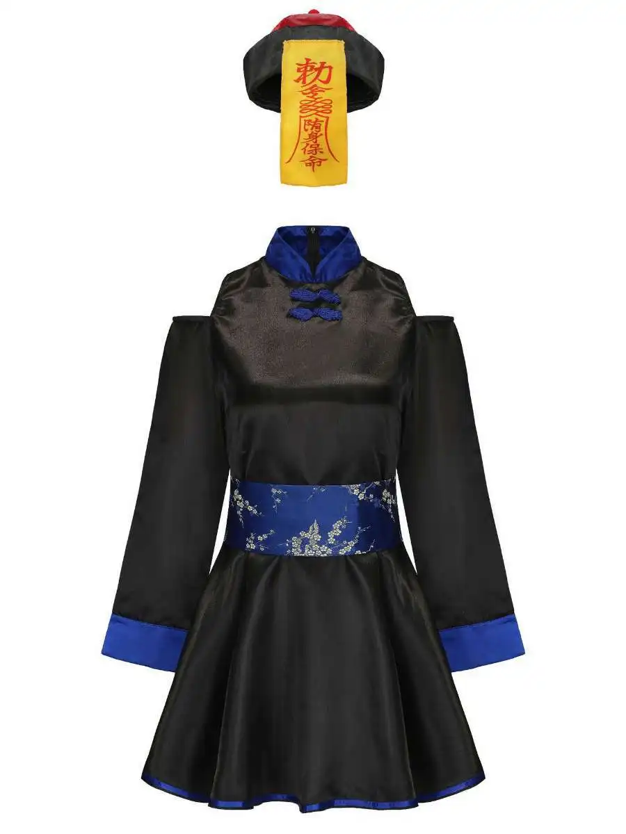 زي زومبي دكتور للنساء، رداء علم الهيكل العظمي، أزياء الهالوين للأطفال والكبار، مادة البوليستر، الصينية التقليدية...