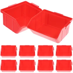 Caja de componentes oblicuos, refrigerador pequeño para habitación, caja de almacenamiento, contenedor, tuerca, comida, Pp, 10 Cs/paquete