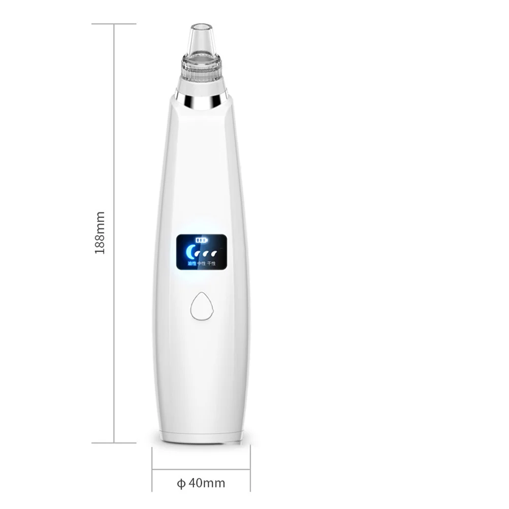 

1Pcs Electric Blackhead Absorber Powerful Suction Facial Beauty Instrument Deep Clean Pores 6 Suction Heads