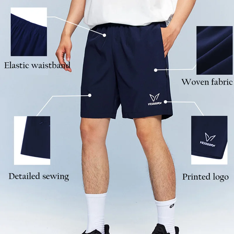 M-5XL Men's Running Shorts Quick Dry Breathable Lightweight Sports Gym Athletic Workout Shorts with Pockets for Jogging Training