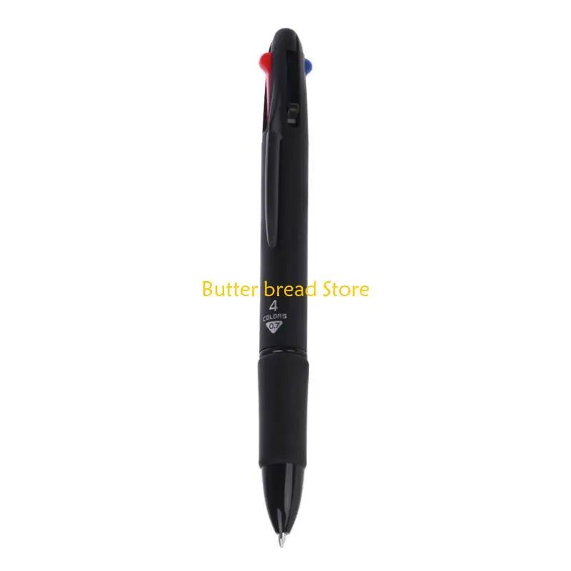 

W89C Multicolor 4 in 1 Ballpoint Pen 0.7mm Red Green Blue Refill School Office Supply