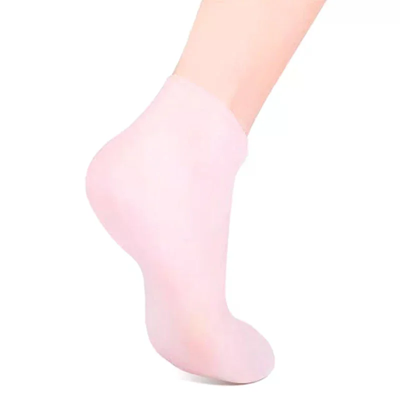 Moisturizing Foot Socks,Silicone Socks For Dry Cracked Feet Women's Foot Socks For Moisturizing,Featuring Massage view 3