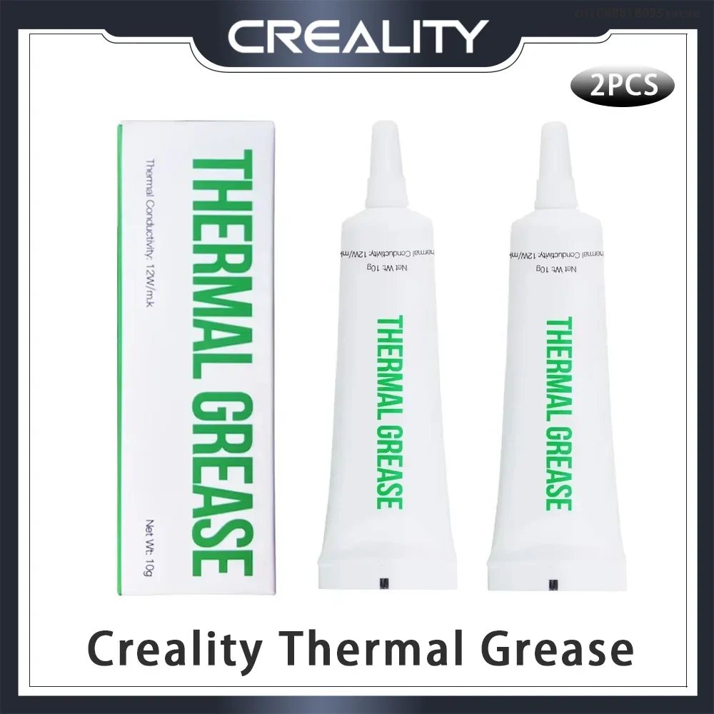 

Термопаста Creality, 2 шт., для 3D-принтера, высокая теплопроводность, непроводящая и некоррозийная, нетоксичная и экологически чистая