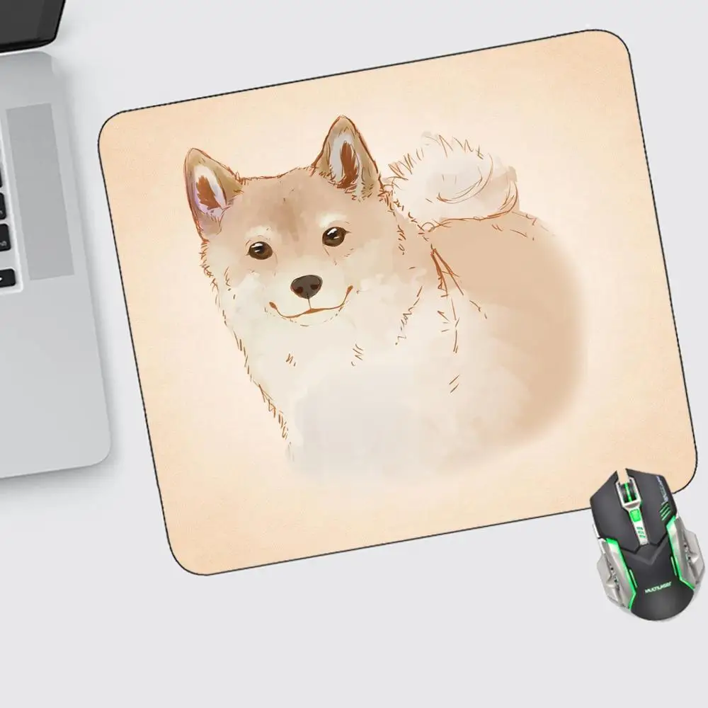 

Kawaii Shiba Inu Mouse Pad Small Gaming Accessories Keyboard Computer Offices Desk Mat Pc Gamer Non-slip Rubber Mousepad