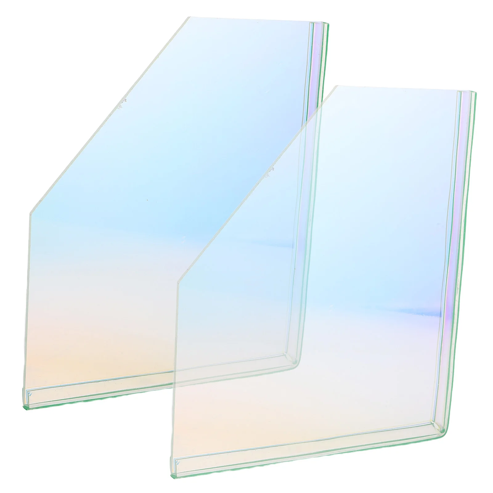 

1Pair Acrylic Splash Guard Bathtub Corner Water Blocker Waterproof Self-Adhesive Shower Screen for Sink Protection