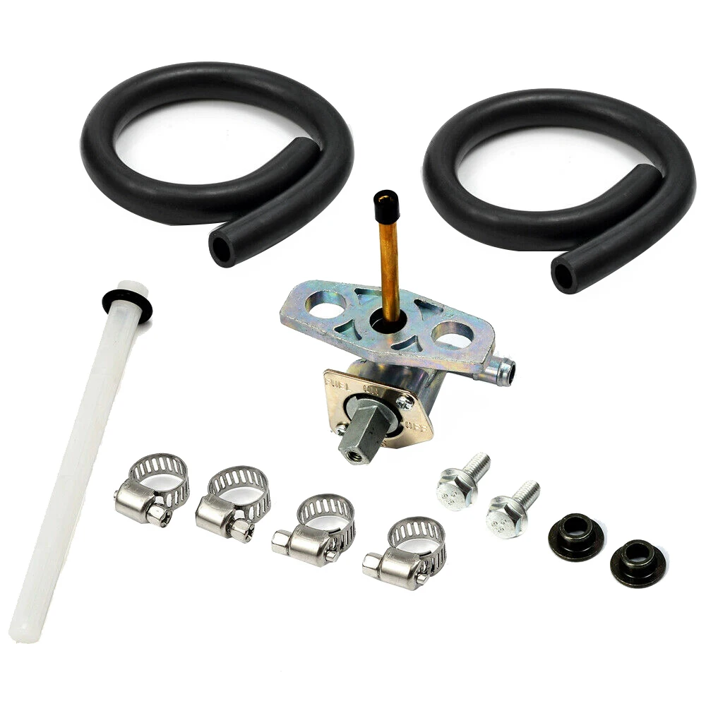 Fuel Gas Tank Petcock Valve Switch & Oil Fuel Filter for Honda Rancher TRX350 Recon TRX250 1999-2020