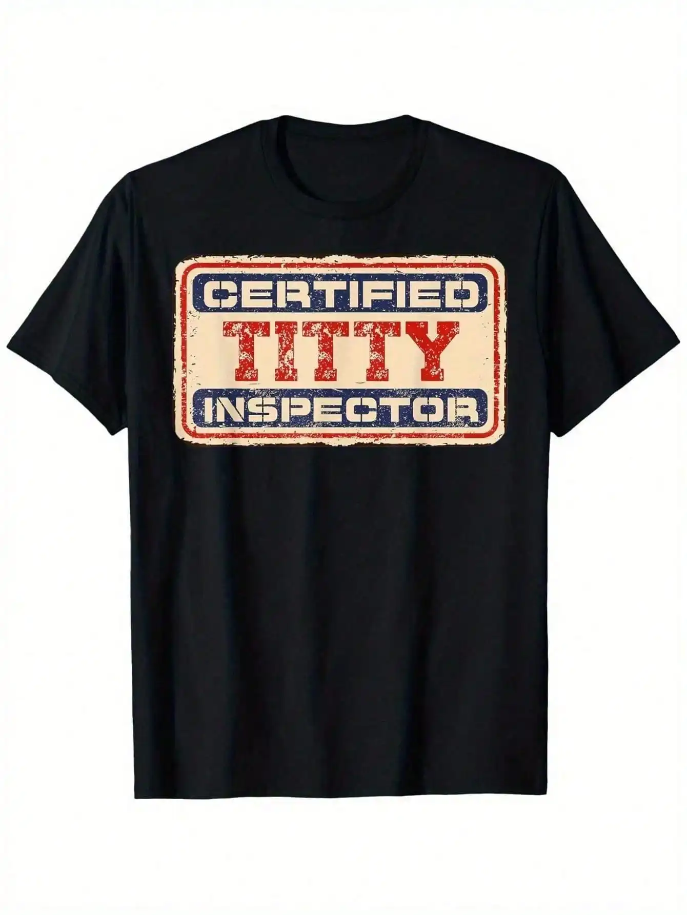 Camiseta gráfica divertida con inspirador de Titty con certificación de almacén Local, estampado de 180G, cuello redondo, estilo caliente, manga corta, duradera