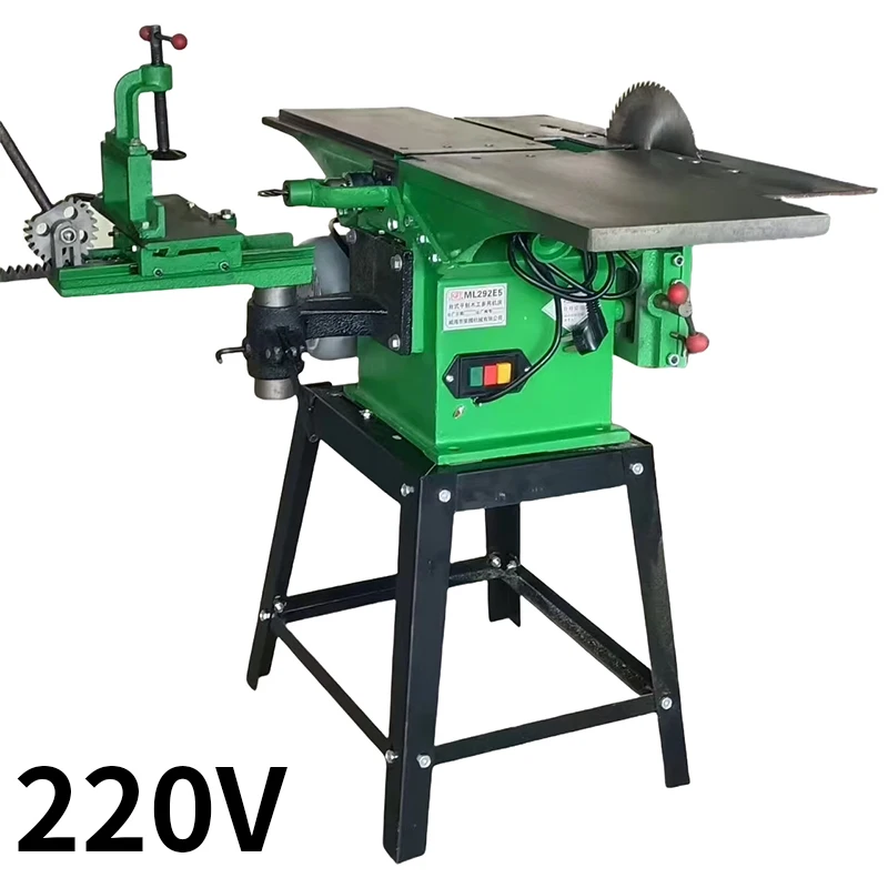 2.2KW Multi Functional Handmade Woodworking Planer, Cutting, Mortising, Drilling Square Holes, Integrated Three in One Planer