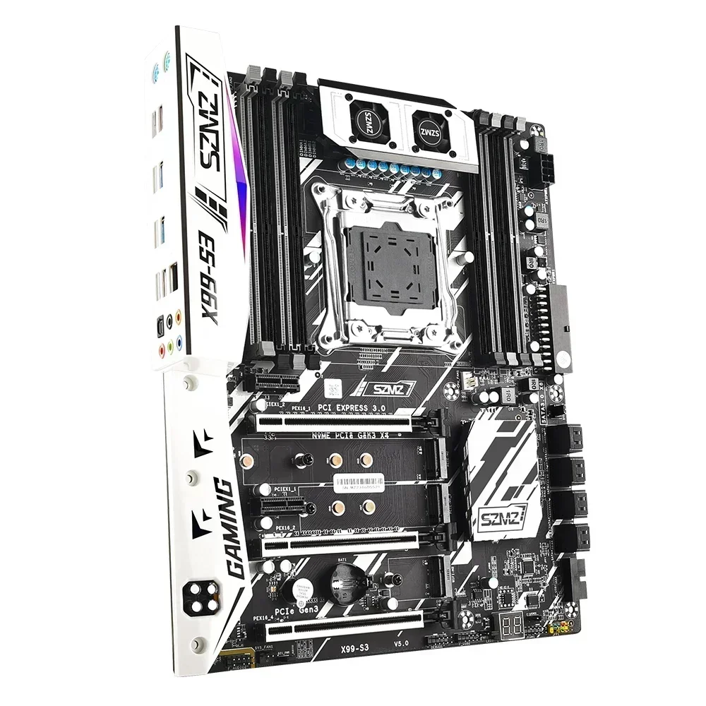 SZMZ X99 S3 Płyta główna LGA 2011-3 Obsługa procesora Xeon Kit XEON E5 DDR4 ECC REG Pamięć NVMe M.2 USB3.0 Placa Mae X99 Chipset