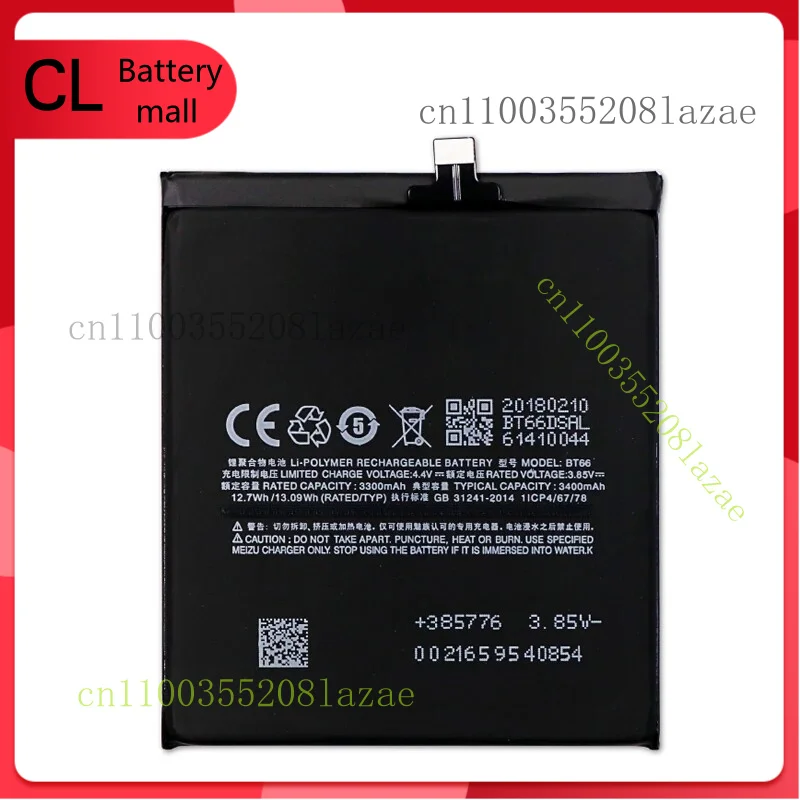 

Высококачественный сменный аккумулятор для мобильного телефона Meizu PRO 6Plus BT66 3400 мАч