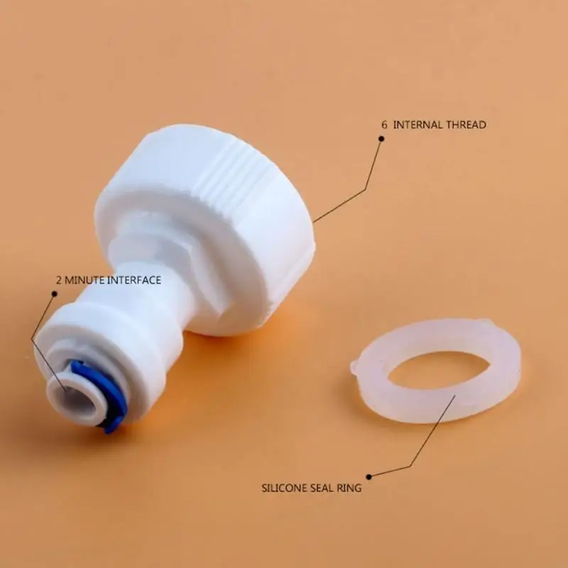 L8RC 6 set Plastic Hose Bib Adapter Leak Proof for Reverse Osmosis Water Filter Use