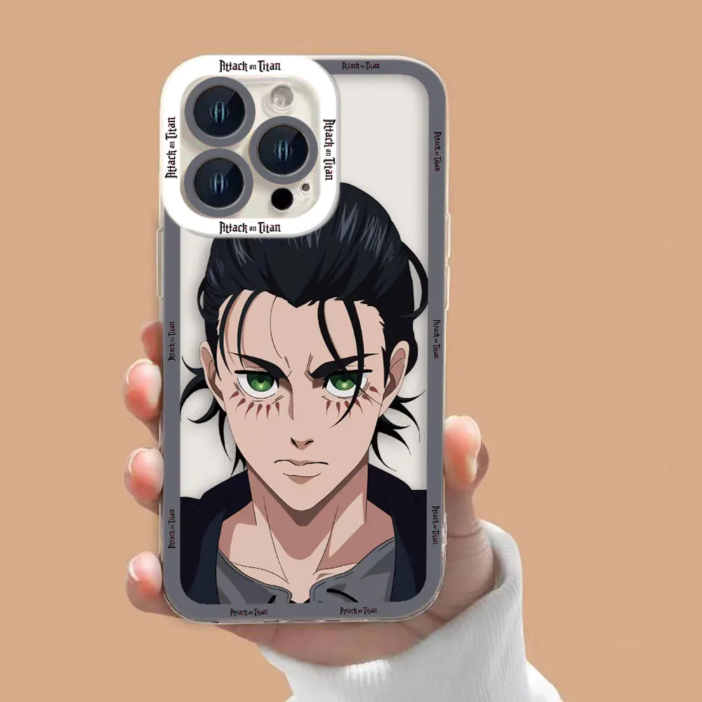 A-Attack On Titan Allen Clear Phone Case For Samsung A02 A03 A04 A05 A05S A06 A7 A10 A12 A13 A14 A15 A16 A21S NOTE 10 20 Case