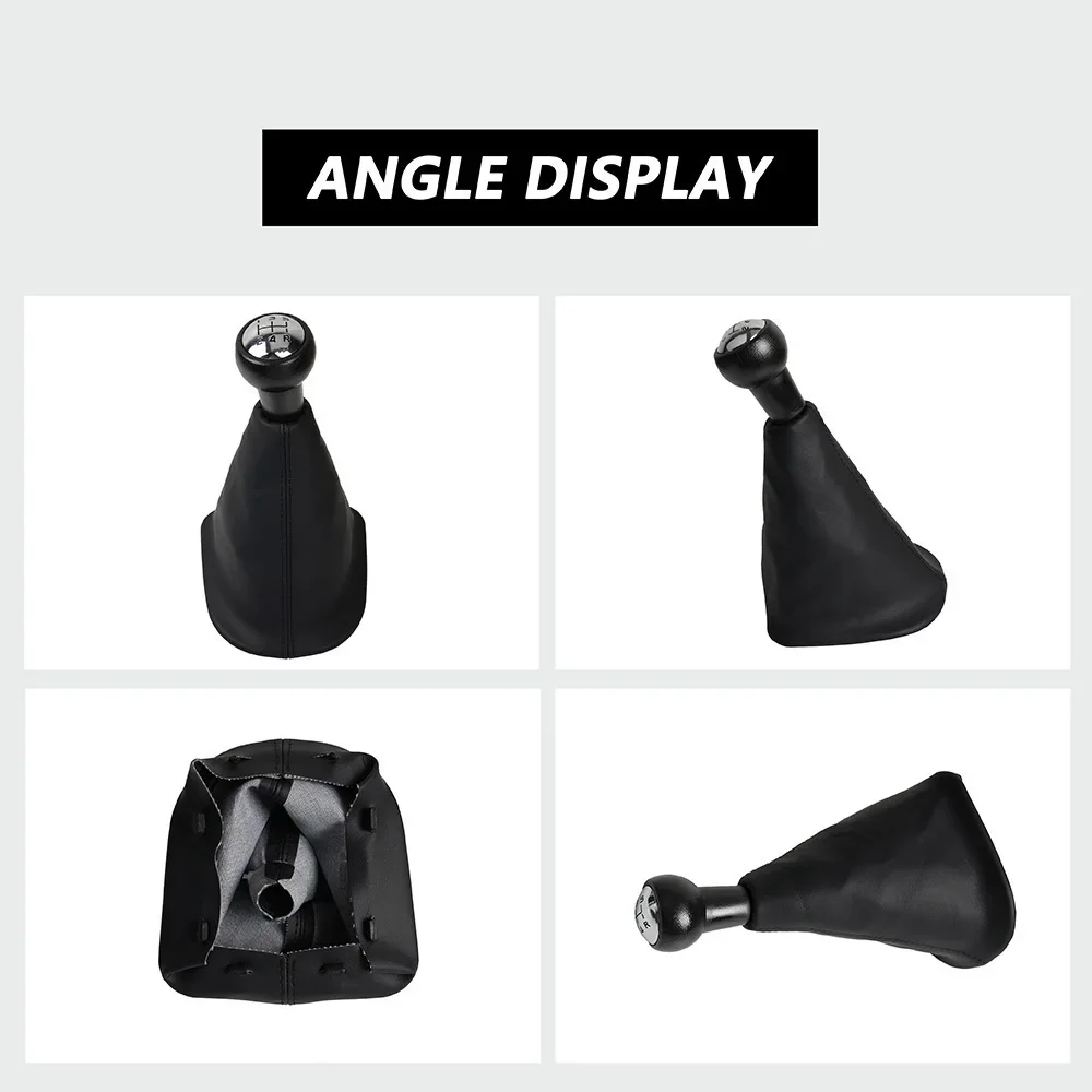 For Peugeot 206 207 307 CC For Citroen C3 C5 Xsara Complete 5 Speed Gear Shift Knob With PU Gaiter Boot Cover Car Accessories 4