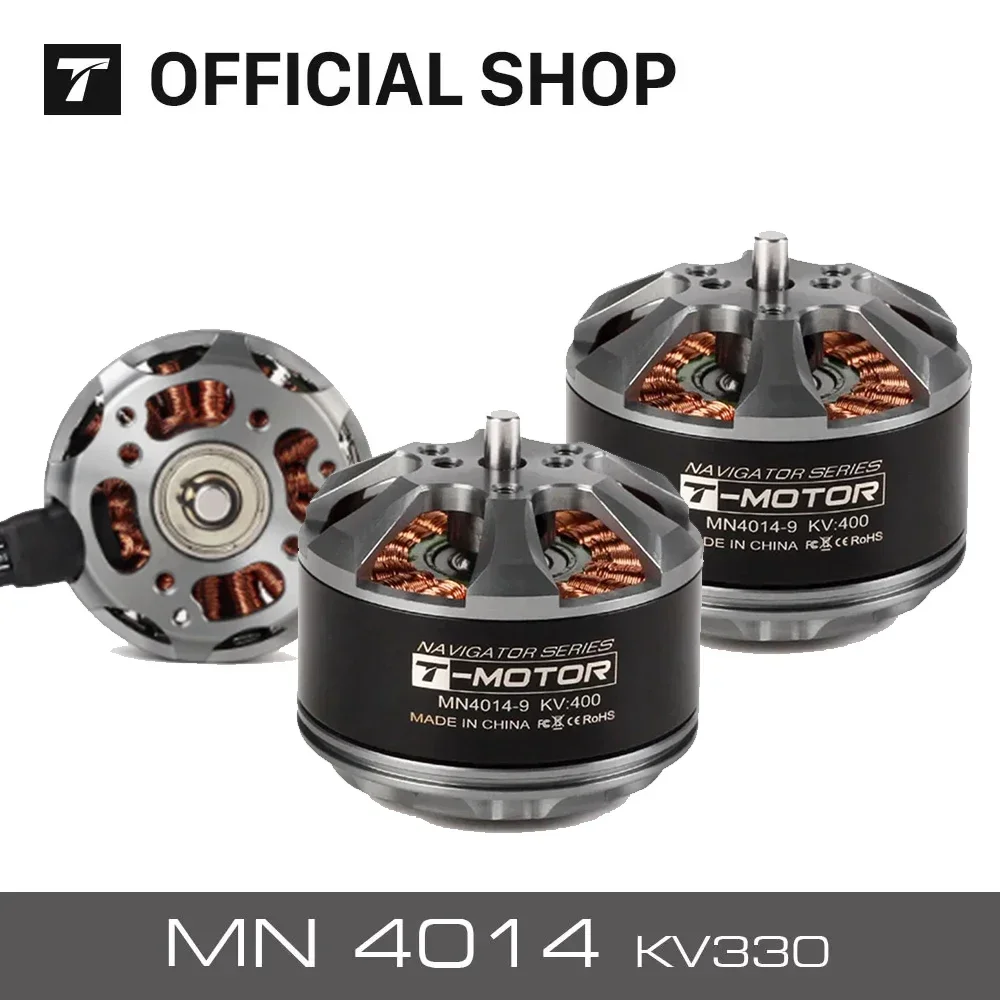 

T-MOTOR MN4014 KV300/KV400 Brushless Motor Multirotor Fixed Wing UAV Motor 3.3kg Max Thrust UAV Motor for Aerial Photography