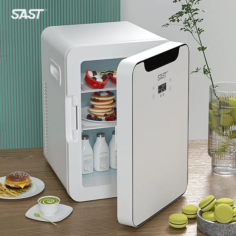 Xianke Universal Car  Home Dual-use Mini Refrigerator Electric 11-15L Capacity Cold/Warm Semiconductor Cooling