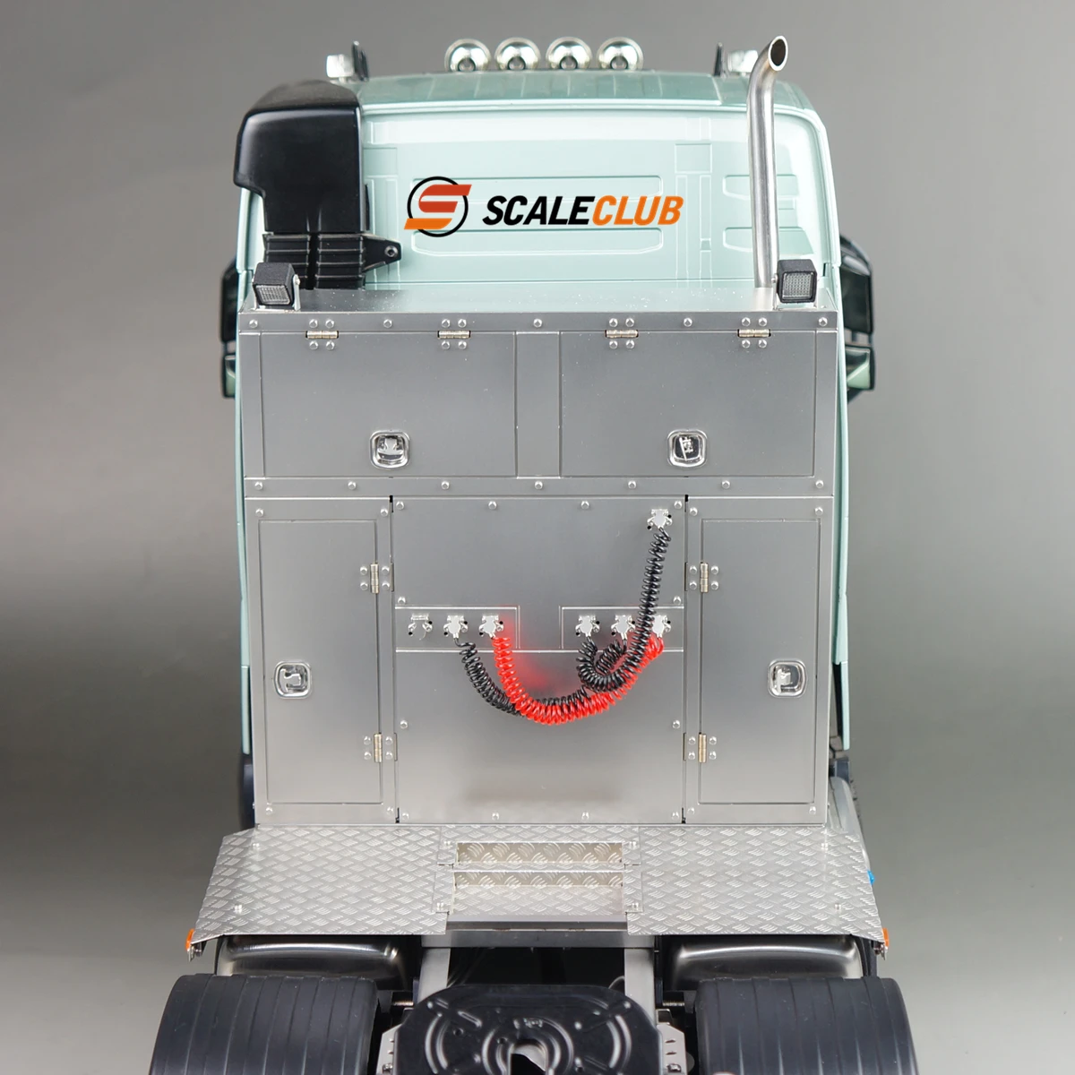 Scaleclub Model 1/14 ciężarówka z przyczepą uniwersalna skrzynka na sprzęt do Tamiya Oka Lesu dla Scania Man Actros Volvo części samochodowe