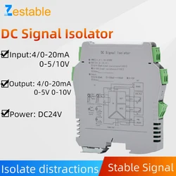 DC signal isolator transmitter ZA-DS 1 in 1out 1 in 2 out 2 in2 out  with 4-20mA 0-20mA 0-5C 0-10V Analog Signal Isolator