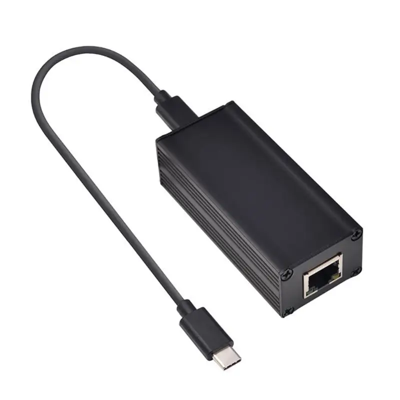652f Fast Type C para Gigabit Poe Ethernet Adaptador 1000Mbps RJ45 Conversores para acesso estável