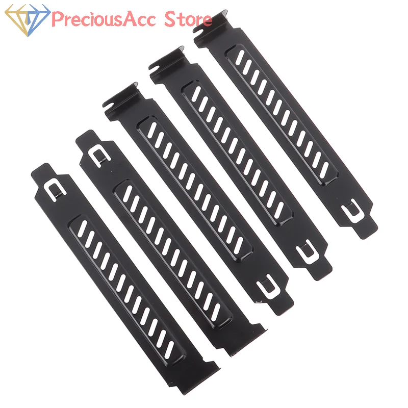 5x PCI Slot Covers Dust Filter Blanking Plates with Vent Mesh for Desktop PC Case Cooling Airflow for PC Case Ventilation