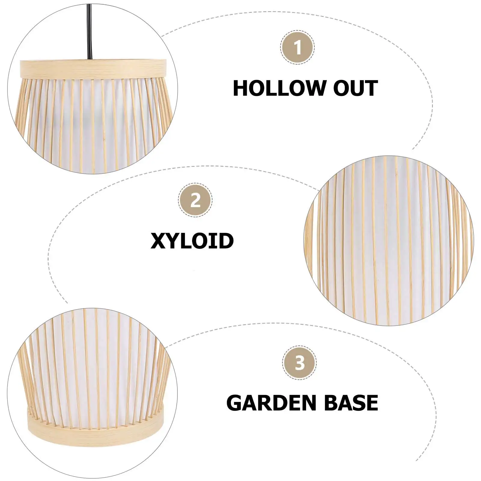 

Bamboo Lamps Woven Bamboo Light Hanging Lantern Wood Ch Classic Decoration Pendant Lamp Eco Friendly Durable