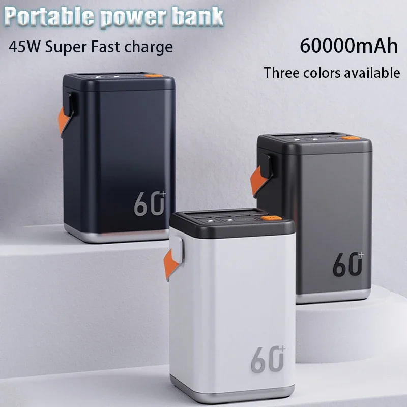 Power Bank Portatile 20000mAh Con Ricarica Rapida PD 22.5W E Cavi Integrati USB-C E Lightning – Compatto E Leggero Per Tutti I Dispositivi