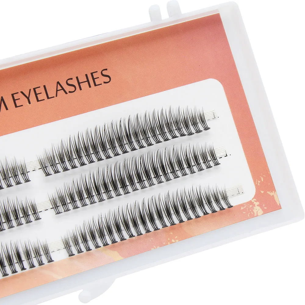 Premium Mix Length 6-10mm Faux Eyelash  Extension Natural 3D Russian Volume Faux Eyelashes Individual Lashes Makeup Cilia