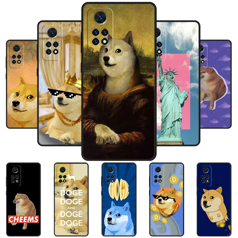 Doge Meme Cheems Phone Case For Redmi Note 11 EPro 11S 10 10T 9S Promax 8 Pro Xiaomi Mi 10 11 12X 12S Ultra Cover