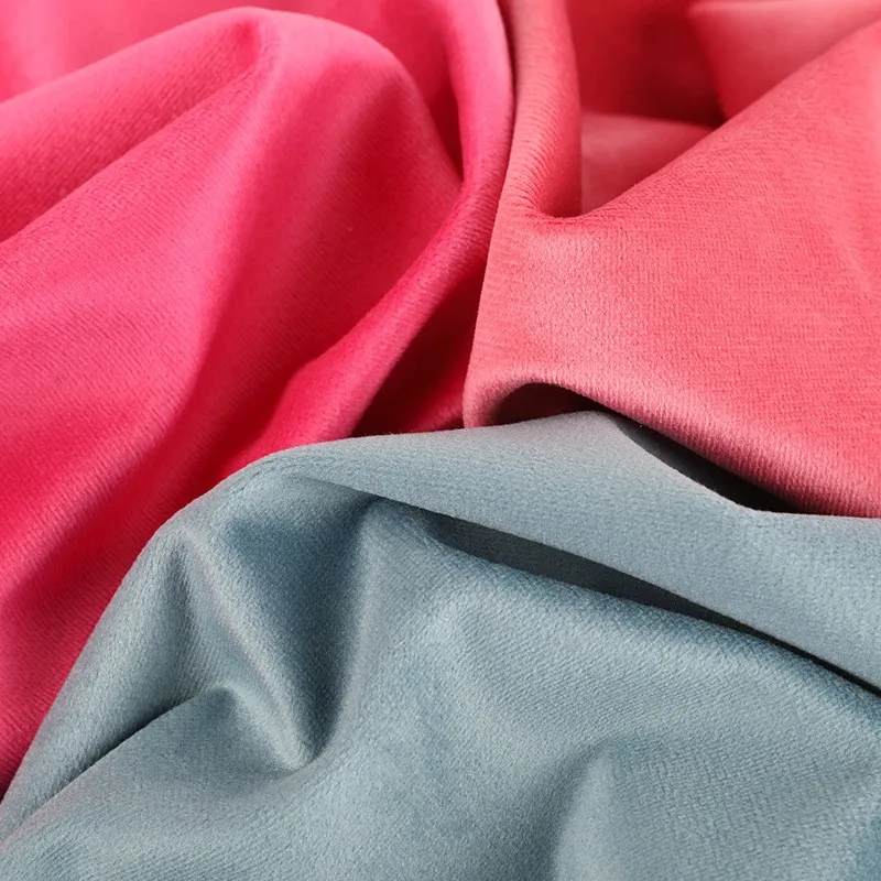 

250G velvet fabric polyester warp knitted autumn and winter dress decoration sofa release toy