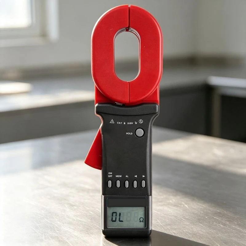 High Precision Digital Clamp-on Ground Resistance Tester Loop Resistance Meter Lightning Protection ETCR2000A+