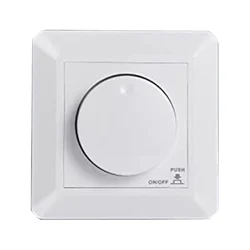 LED Dimmer Switch, Flush-Mounted Dimmer for Dimmable LED and Halogen, 5-300 W Dimmer Switch LED, Phase Control Dimmer