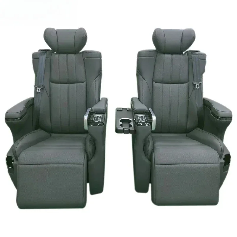 Luxury Electrical power  RV seating Luxury Leather back Sofa Seating Interior with cupholder