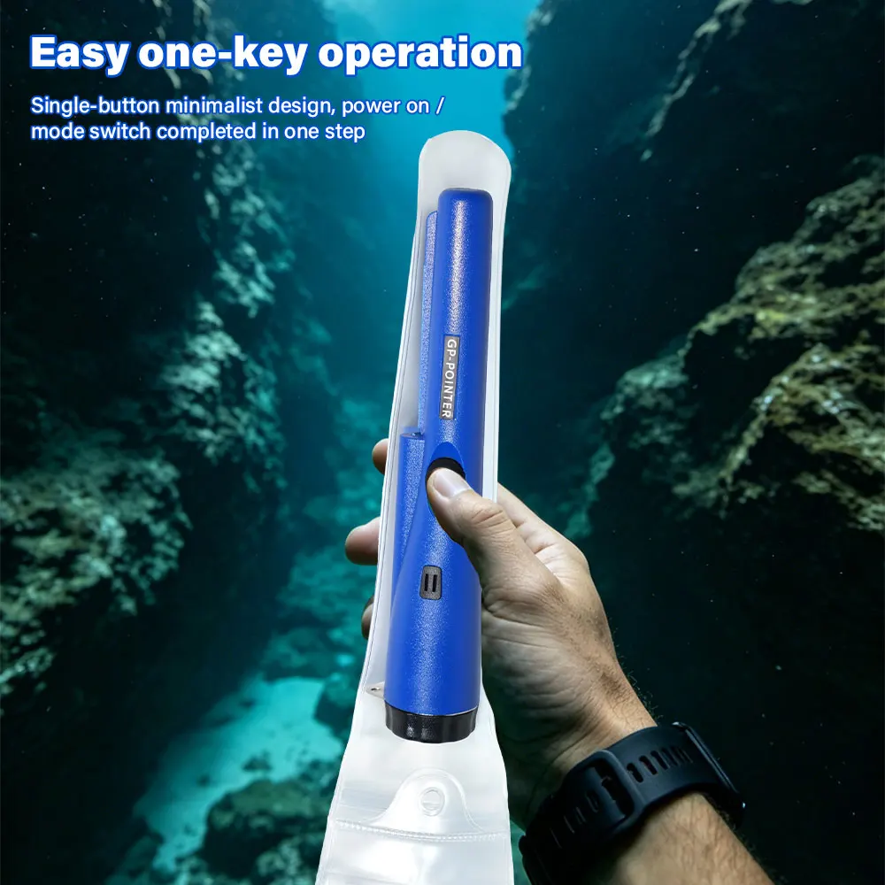 Wasserdichter Pinpointer GP-Pointer Handgehaltener Metalldetektor Positionierungsstab Schatzsuchgerät Mit Armband LED-Licht – Detail 11