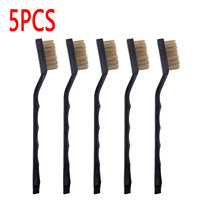 5pcs Small Wire Brush Set Brass Wire Brush DIY Cleaning Paint Rust-Remover Tool Polishing Detail Metal Rust Brush Hand Tool