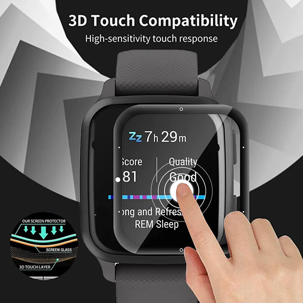 Película protectora 3D para reloj Garmin Venu SQ 2, Protector de pantalla completo de 1/3 piezas, no de vidrio