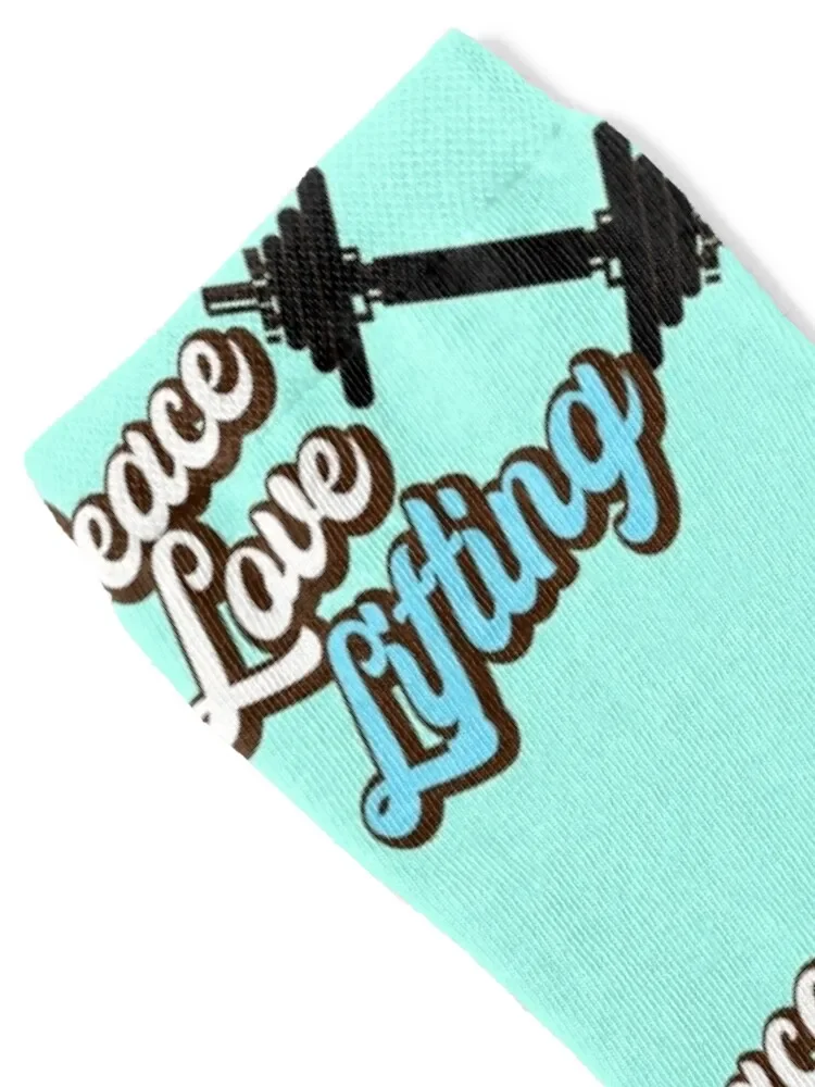 Peace Love Lifting. Socks short christmas gift FASHION Women Socks Men's