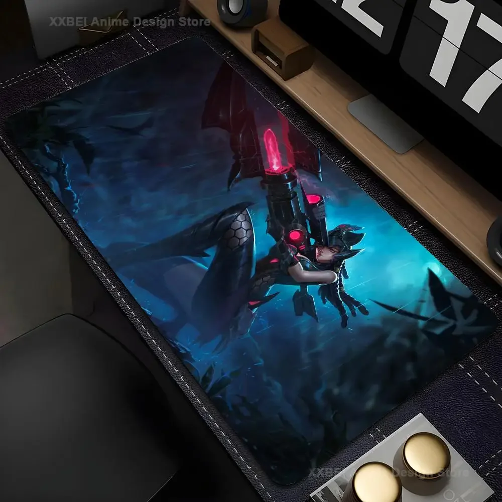 Caitlyn League Of Legends Mouse Mat Desk Mat With Pad Gaming Accessories Prime Gaming XXL Keyboard Pad Stitch Padding Mat