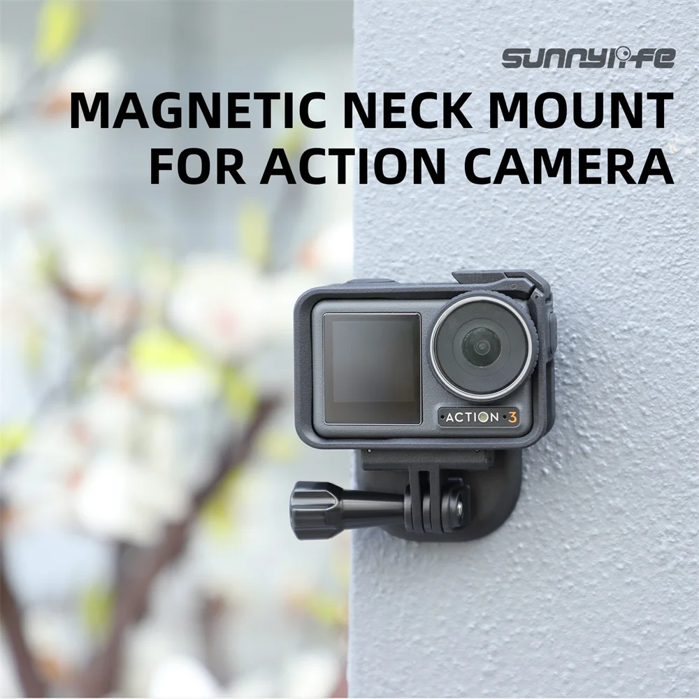 

Action Sport Camera For Gopro Hero 5 6 7 8 9 10 11 Black Universal Magnetic Neck Snap Mount Stand POV Hand Free Multi Necklace