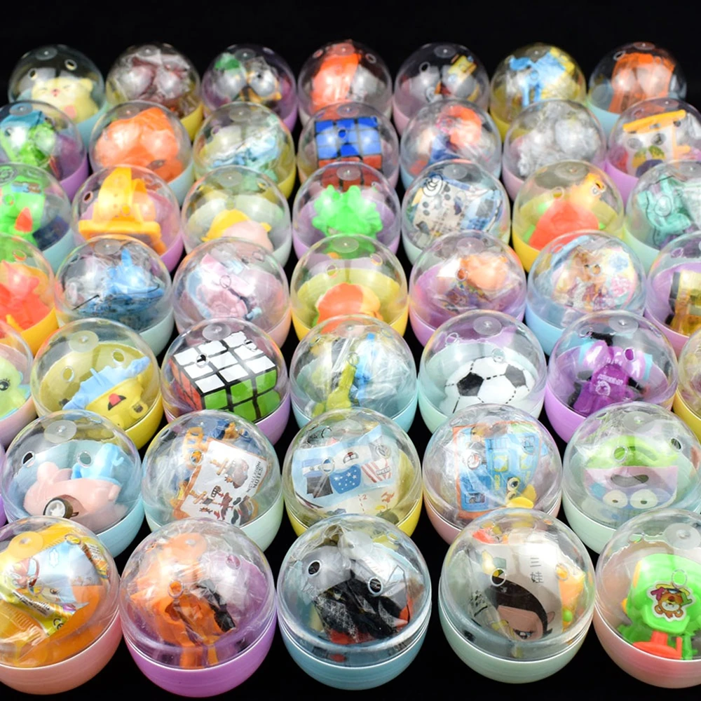 12/30 Pcs 20 Style Toys Capsule Egg Ball Educational Toys Kids Birthday Party Favors Pinata Filler Rewards Giveaway Gifts Bag