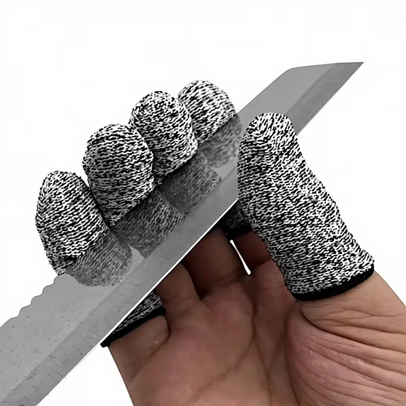 Level 5 Anti-Cut Finger Covers Safety Flexible For Kitchen Outdoor Work Tools High-Strength Safety Flexible Resistant Protection