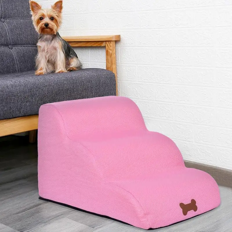 Ramp Stairs For Couch Foam Pet Steps For Small Dogs And Cats High-Density Dog Ramp Suit For Couch Sofa Bed Ladder For Dogs Cats