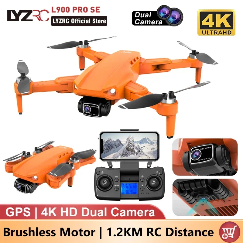 L900 Pro SE MAX GPS Drone 4K Professional Dual HD Camera 5G WIFI 360° Obstacle Avoidance Brushless Motor LYZRC L900 Se Max Drone