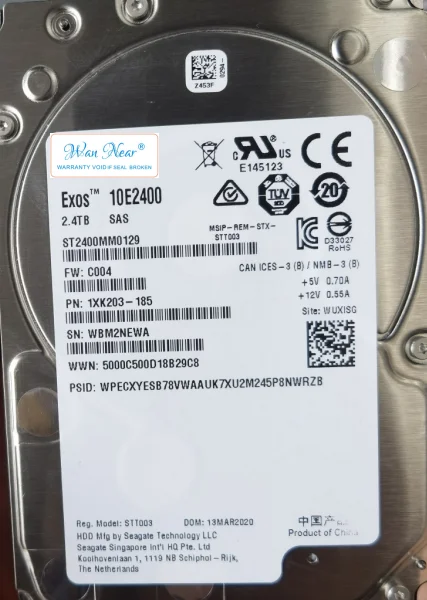 

Для ST2400MM0129 2,5 дюймов SAS enterprise 2,4 TB