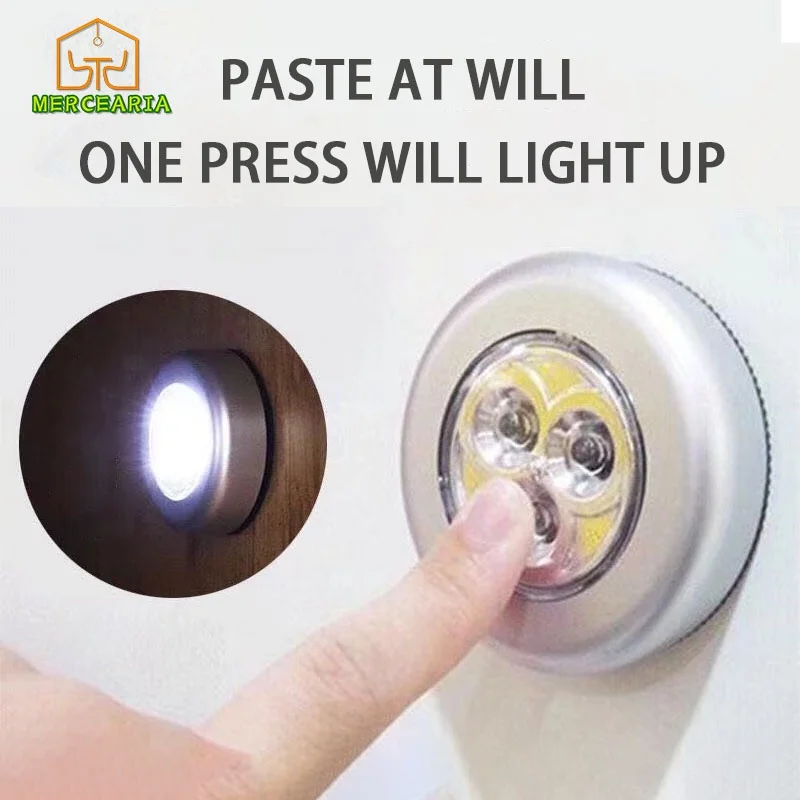 Wireless Lamp with 3 LEDs for Cabinet/Kitchen/Night Light