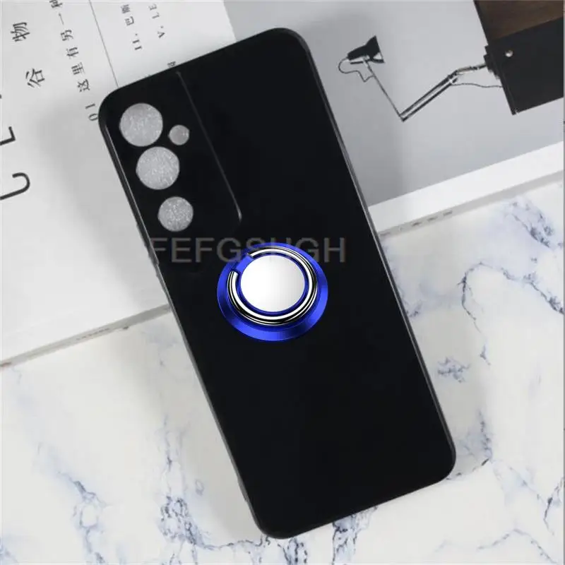 For Tecno Pova Neo 2 6.82Inch PovaNeo2 Neo2 LG6n Back Ring Holder Bracket TPU Soft Silicone protect Case Anti falling shell