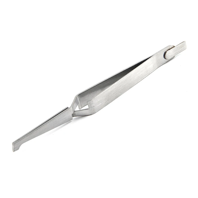 

Stainless Steel Dental Bracket Tweezers Serrated Holder Orthodontic Tools Bonding Whiteness InstrumentsTeeth Caring