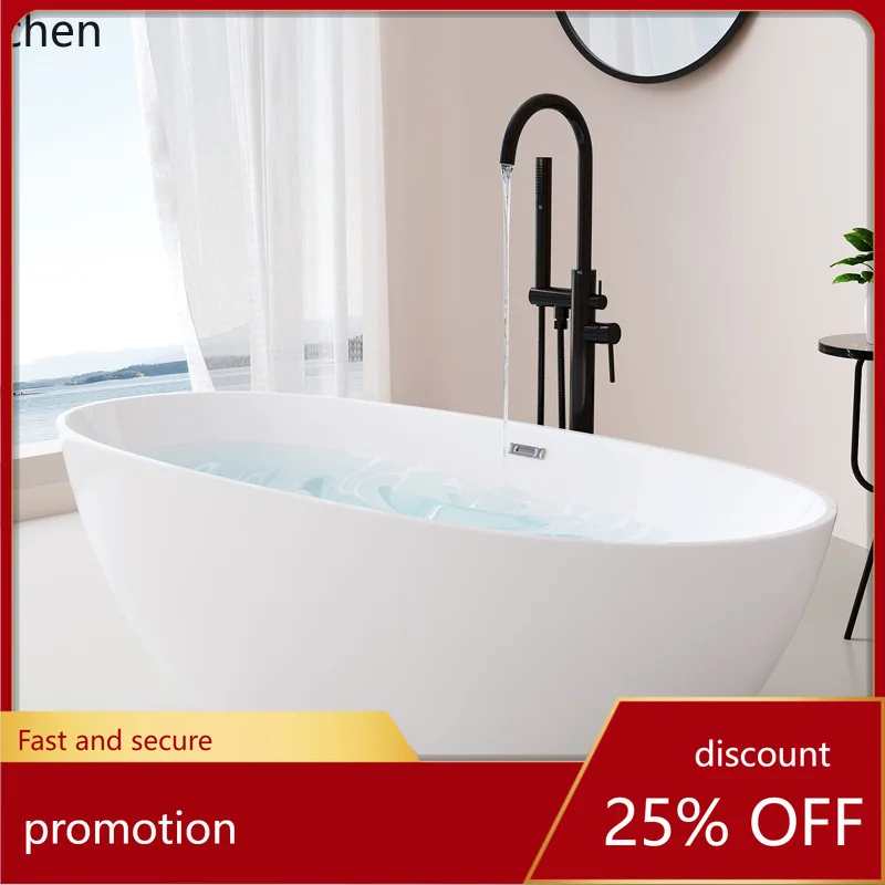 HXL Thin-Edged Seamless Integrated Freestanding Bathtub for Hotels