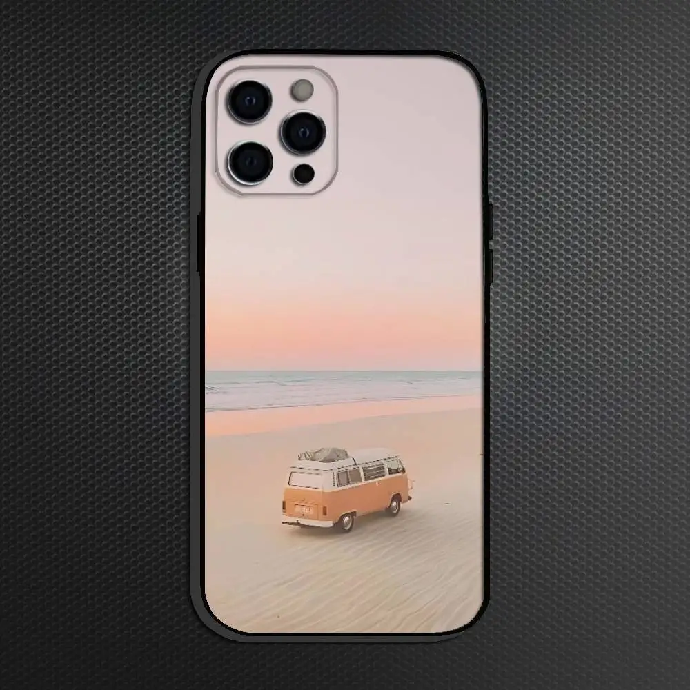 حافظة هاتف السيارة للسفر لهاتف آيفون 16,15,14,13,12,11 بلس، برو ماكس، أخرى غطاء أسود ناعم #5